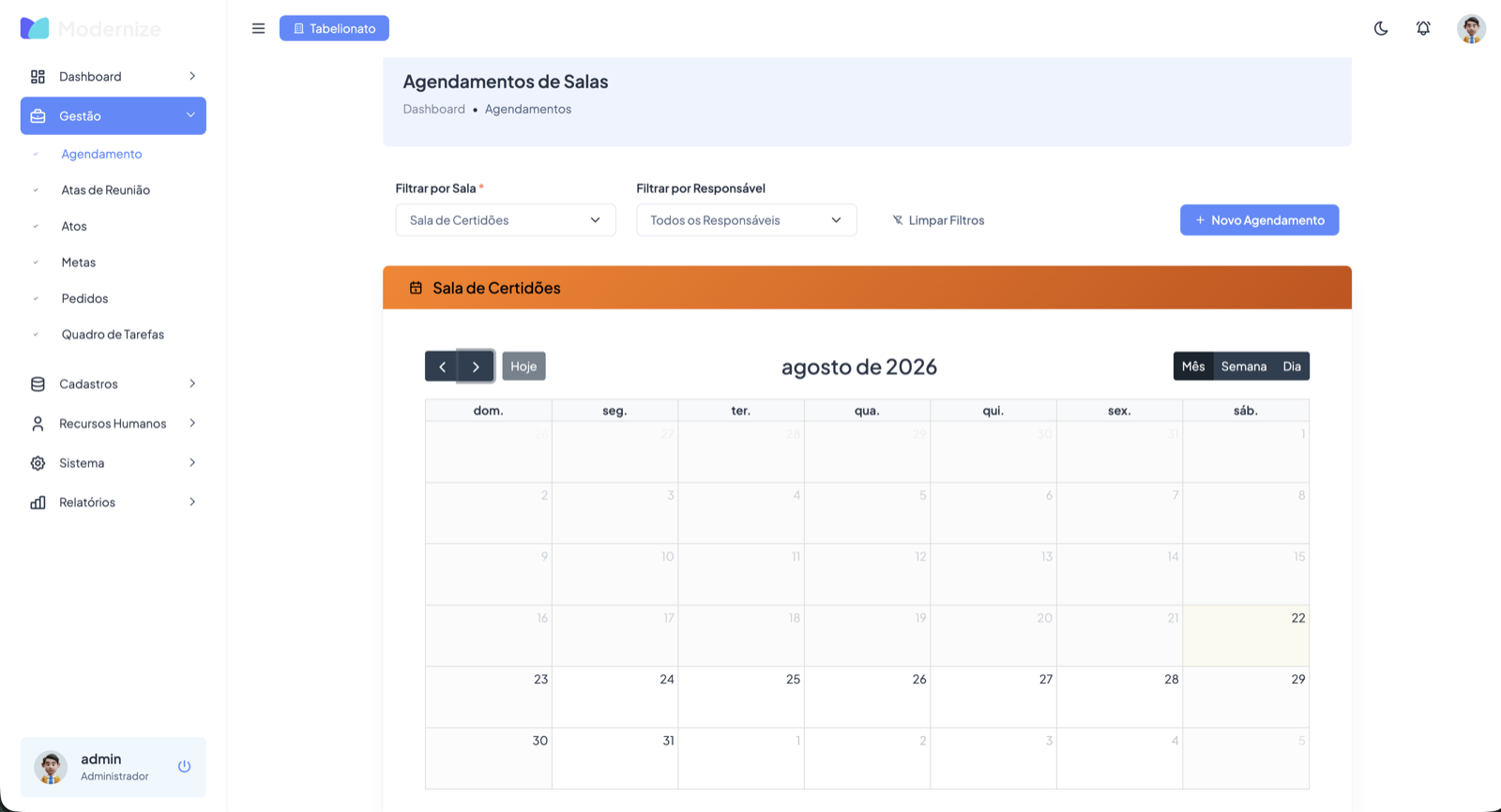 Tela do portal do 25º Tabelionato de Notas — 3